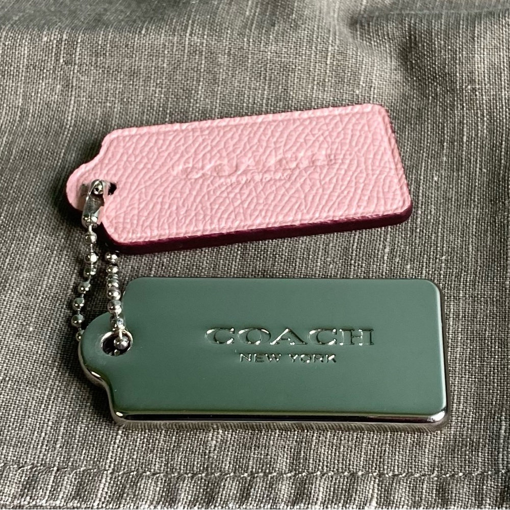 Coach Leather and Metal Hang Tag Charms